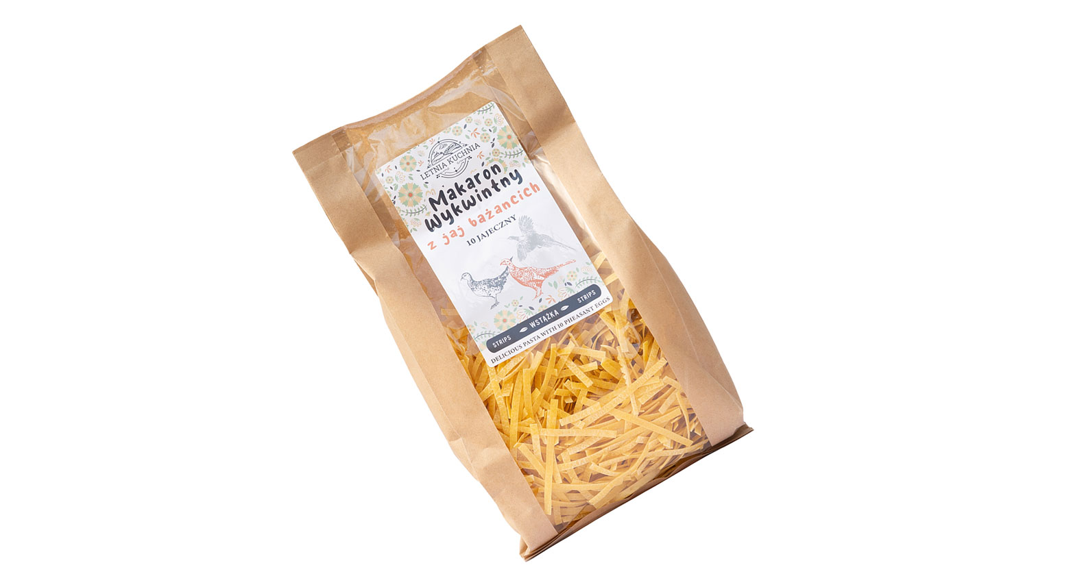 Wstążka- Makaron wykwintny z jaj bażancich- Letnia Kuchnia 250g