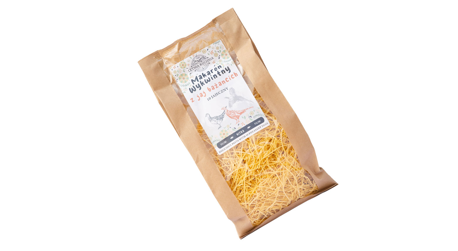 Nitka- Makaron wykwintny z jaj bażancich- Letnia Kuchnia 250g