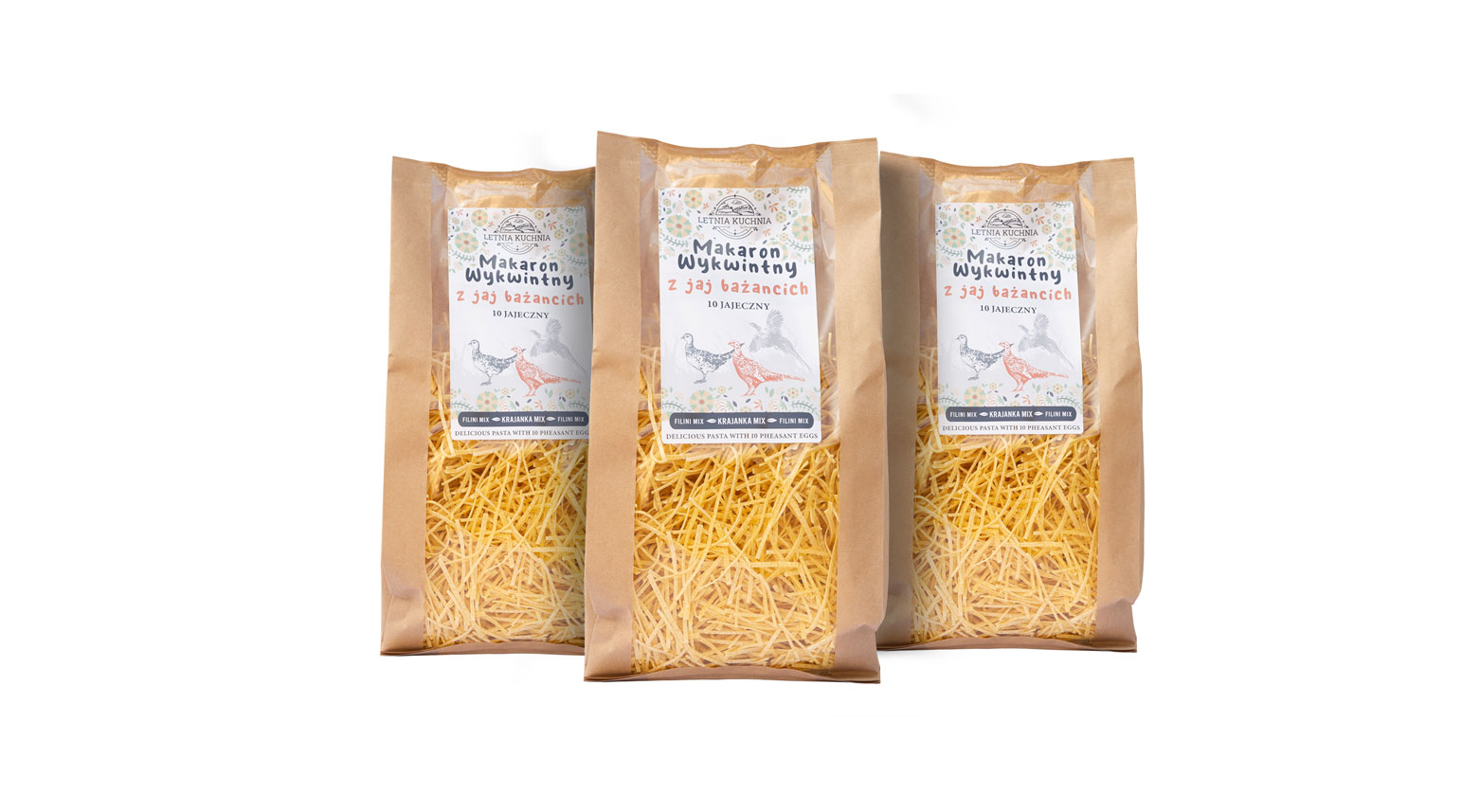 Krajanka- Makaron wykwintny z jaj bażancich- Letnia Kuchnia 3 opakownia