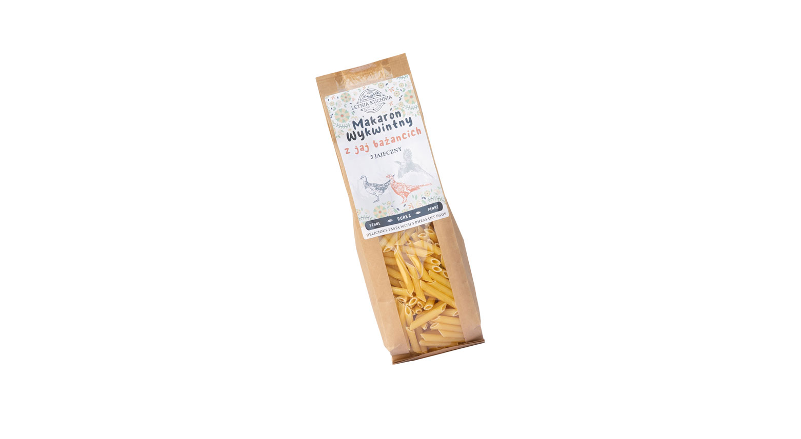 Rurka PENNE- Makaron wykwintny z jaj bażancich- Letnia Kuchnia 250g